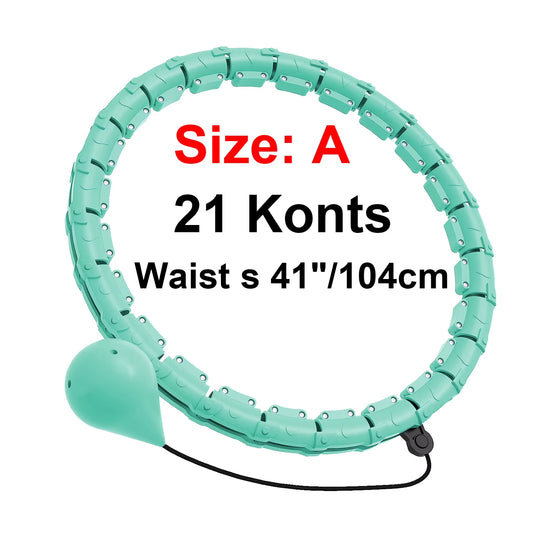 Adjustable Weighted Hula Hoops with Detachable Knots for Effective Weight Loss and Fitness Training