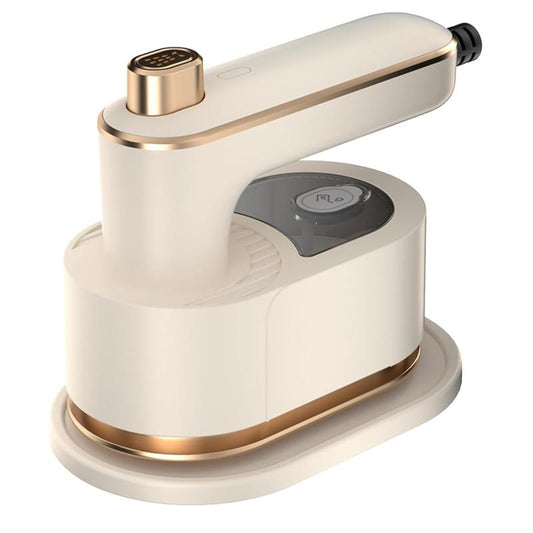 2025 Upgraded Mini Travel Lron for Clothes -Portable Handheld Steamlron with Wet & Dry Lroning for Home, Business & Travel (Beige/Green)