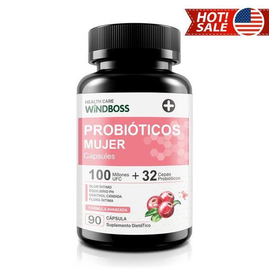 Windboss Cápsulas Probióticas Women's Private Care - 32 Cepas