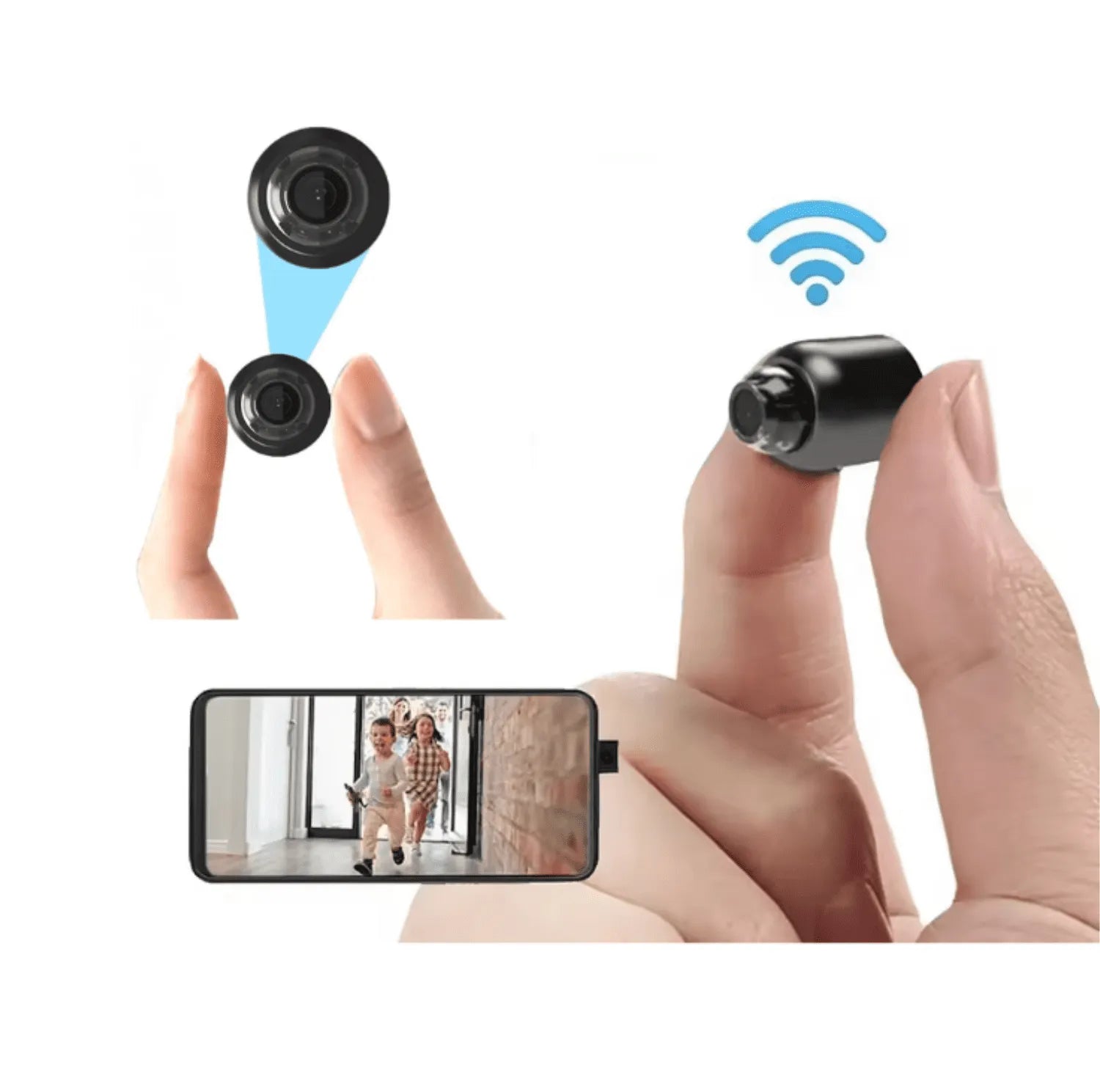 NanoCam Pro: La Vigilancia Permanente para Proteger su Hogar y a sus Seres Queridos (Visión Directa en el Móvil)