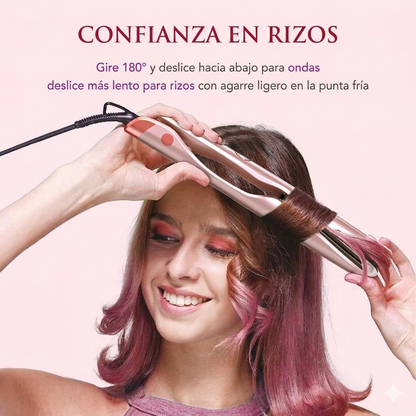 LANDOT — Plancha 2-en-1 (liso + rizos)