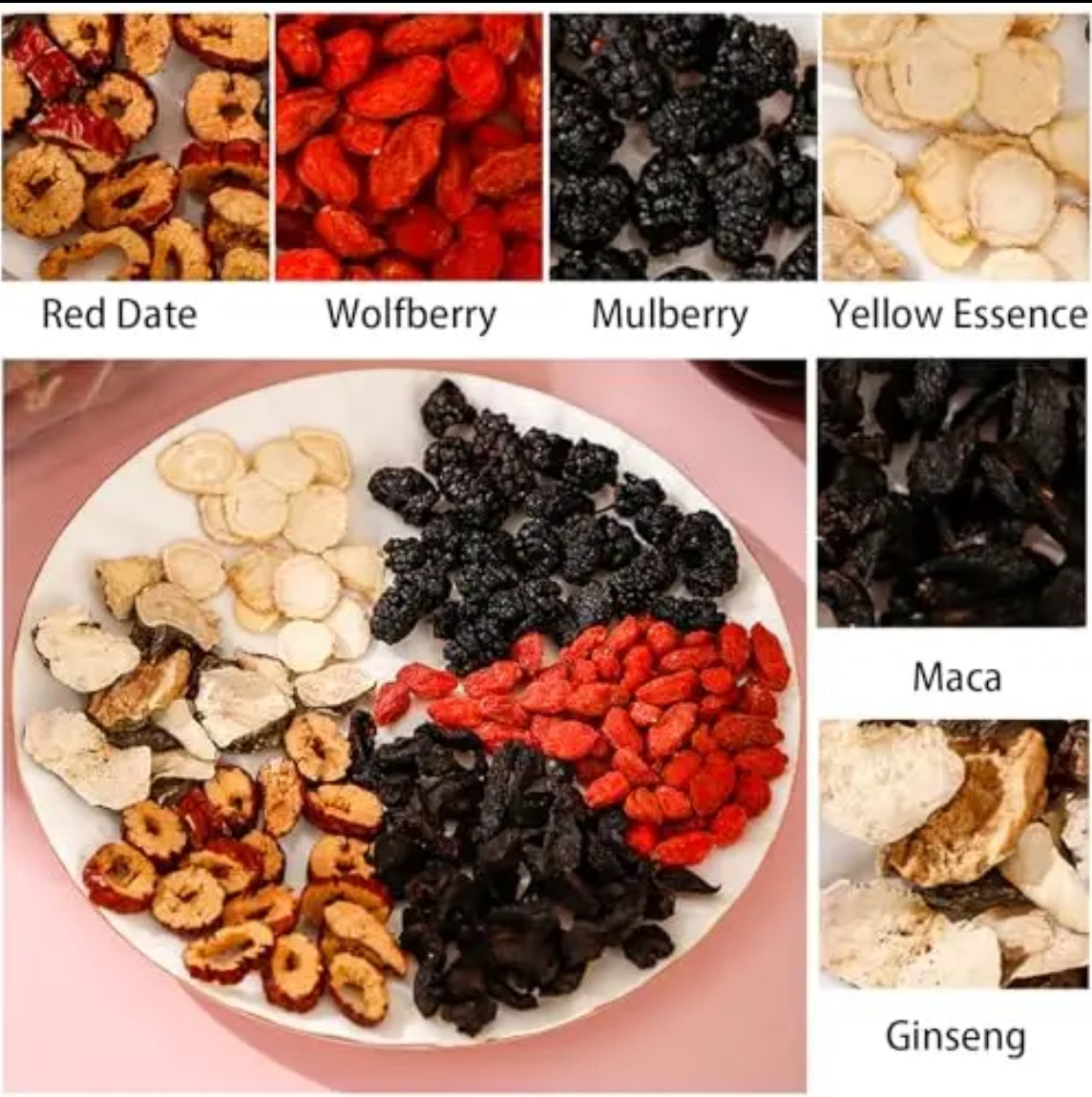 Té de Ginseng y Cinco Tesoros (Vitalidad Masculina)