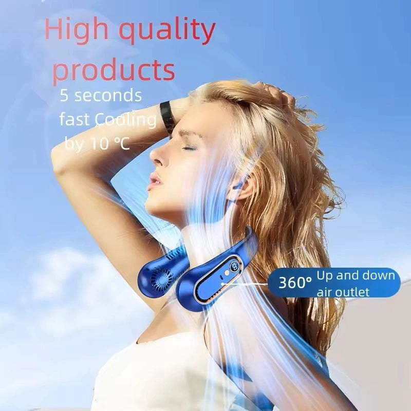 Ventilador de Cuello Portátil – Libertad y Frescura Siempre Contigo