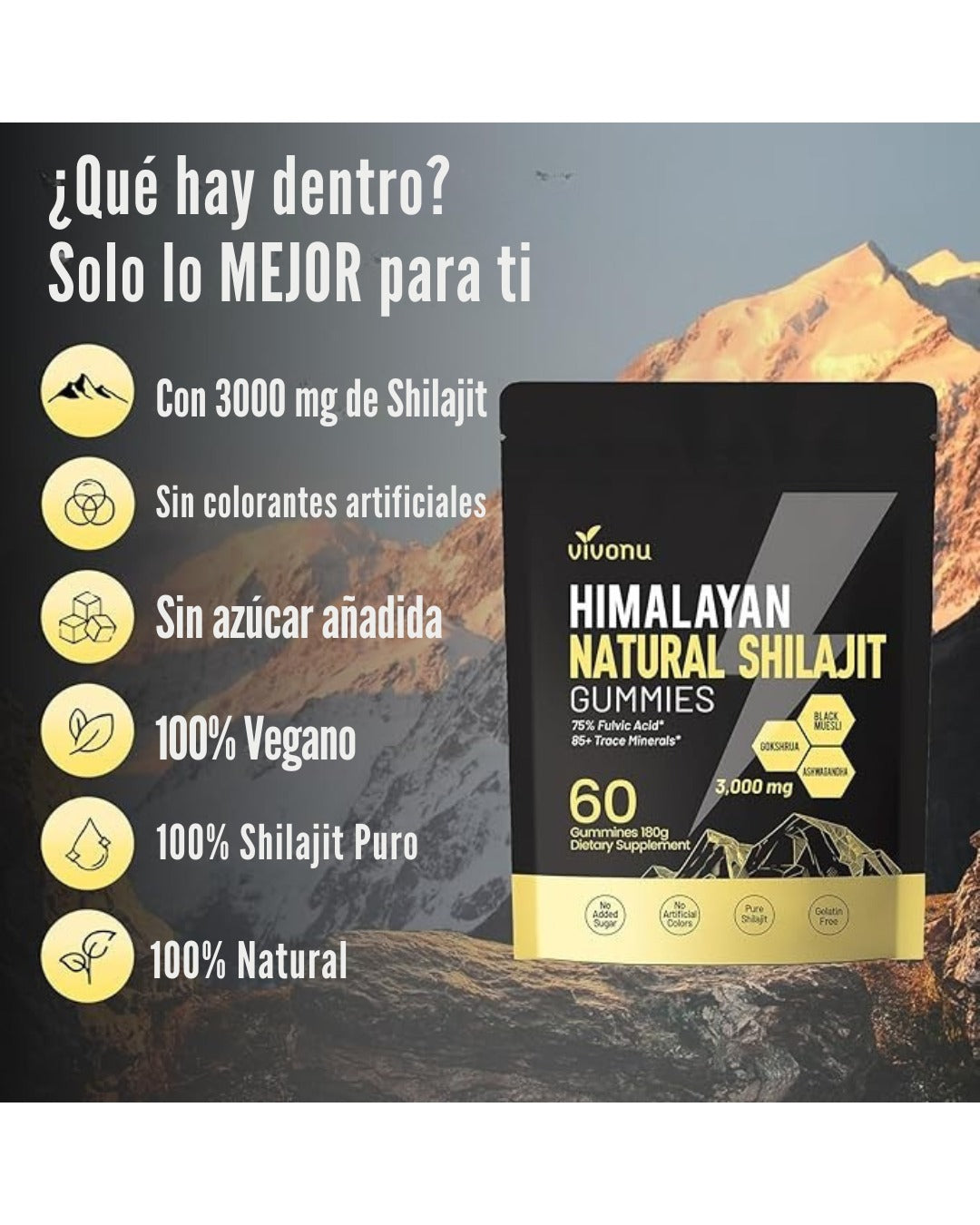 Nutrición diaria avanzada con minerales esenciales del Himalaya