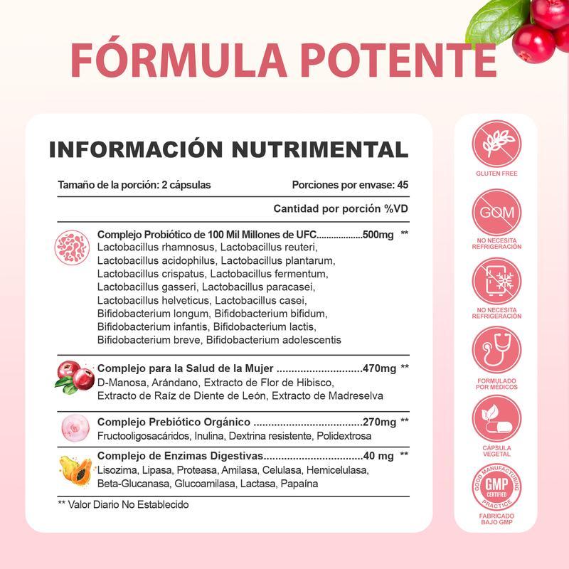 Windboss Cápsulas Probióticas Women's Private Care - 32 Cepas
