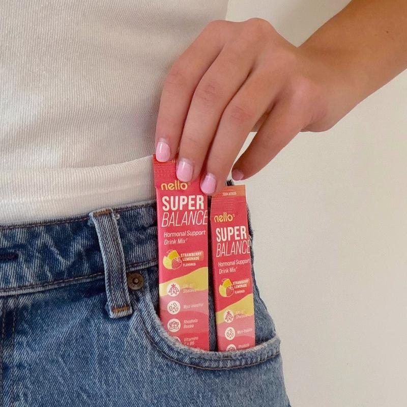Hormone Support Drink Mix -3 Flavors 20 On-The-Go Powder Packets 0g Sugar Antioxidant Supplement for Women
