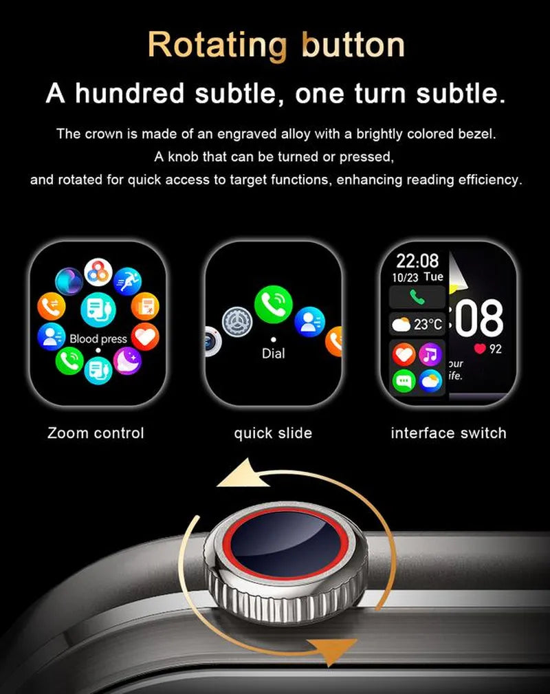 Reloj inteligente 2 en 1 con auriculares inalámbricos integrados – Tecnología y comodidad en tu muñec
