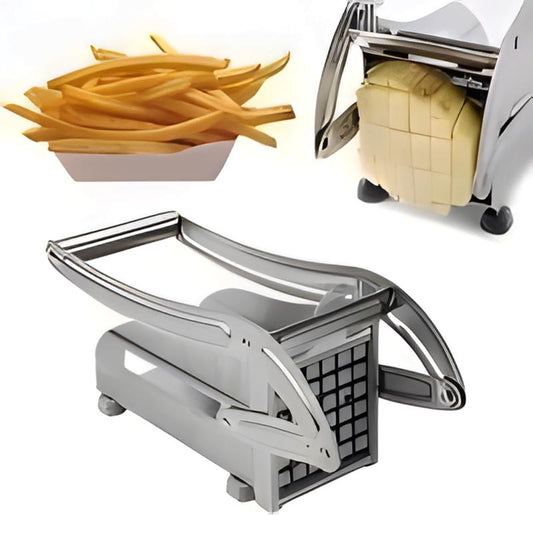 Tiktok Viral! 304 Stainless Steel French Fry Cutter – 2 Blades, Non-Slip | Cuts Chips, Veggies & Fruits in Seconds | Trusted by Thousands (Tiktok Kitchen Essential) Shop Now — Elevate Your Kitchen Game! #Kitchenessential #Frycutter