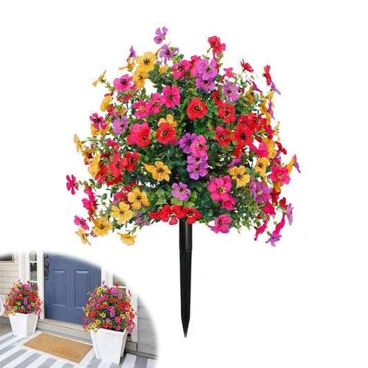 Artificial Violet Ball Topiary Trees Handmade Realistic UV Resistant Plastic Bushes Shrubs Porch Yard Decor
