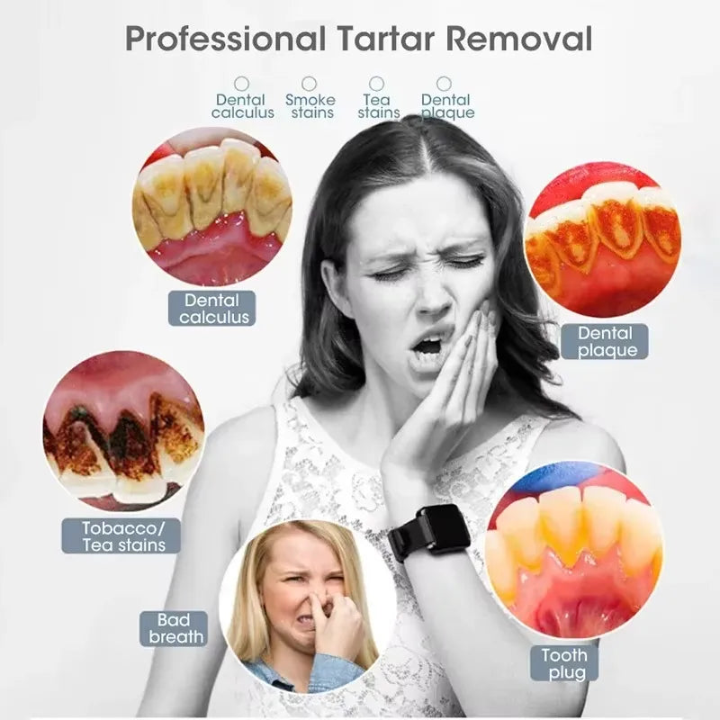 Revolutionize Your Oral Care with the 6-in-1 Ultrasonic Cleaning System: Electric Toothbrush & Tartar Remover Combo