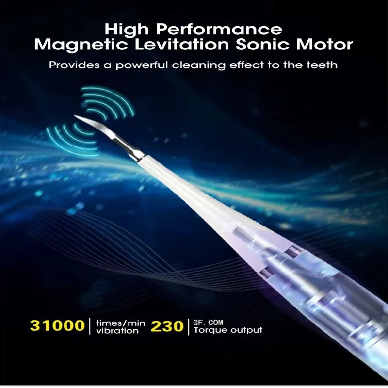 Revolutionize Your Oral Care with the 6-in-1 Ultrasonic Cleaning System: Electric Toothbrush & Tartar Remover Combo